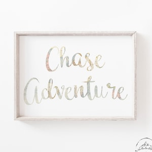 Adventure Nursery Wall Art, Travel Nursery Decor, Adventure Print, DIGITAL DOWNLOAD, Quote Print, Girls Bedroom Print, Baby Nursery Wall Art