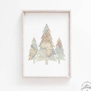 Boom muur kunst, wereldkaart afdrukken, reizigers cadeau, reizen kwekerij decor, digitale download, baby boy decor, girlsroom prints, speelkamer kunst