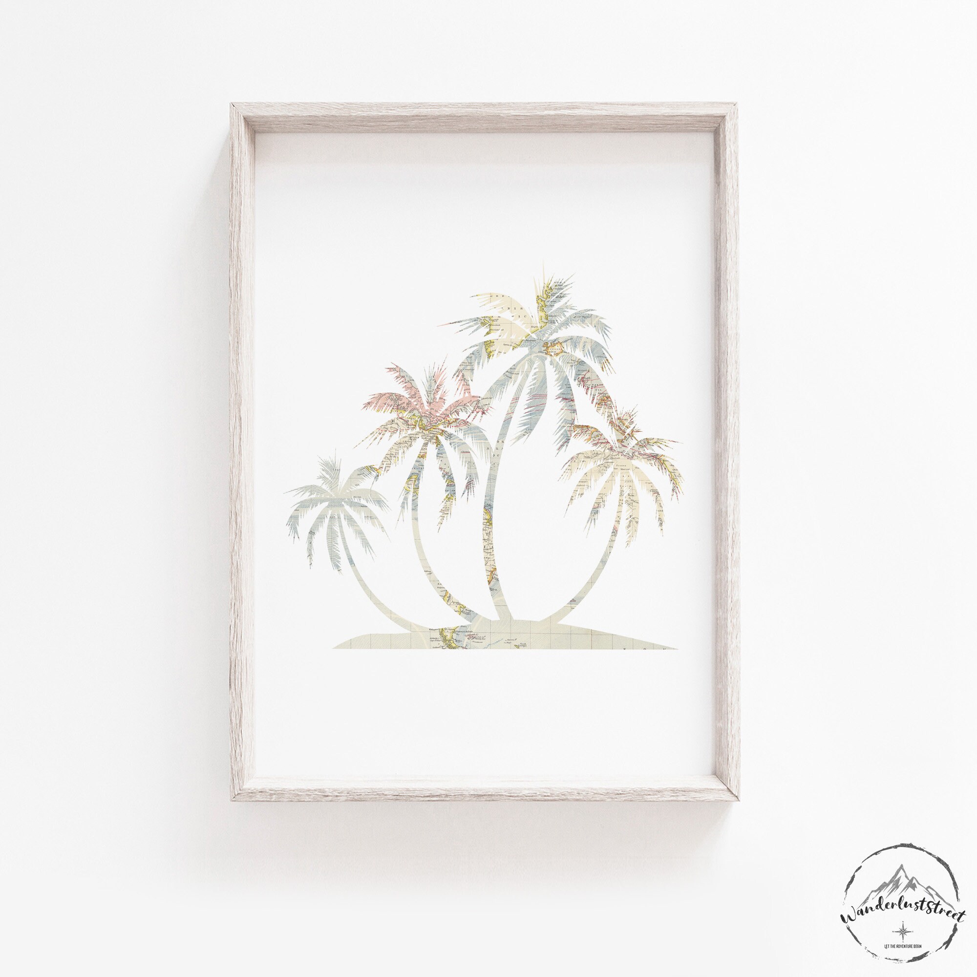 Tropical Bedroom Wall Art Sunset Print Mountain Nursery Etsy