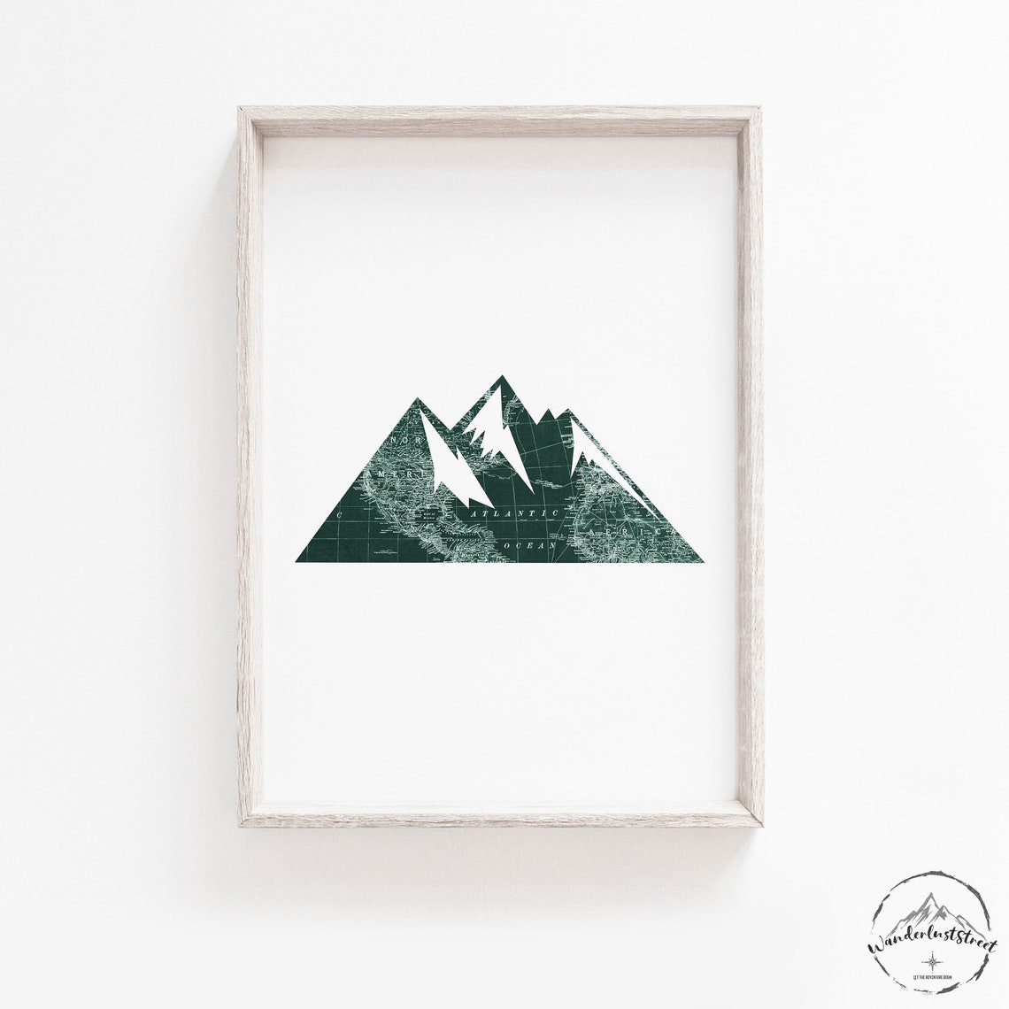 Hunter Green Nursery Wall Art Forest Nursery Decor Green Etsy