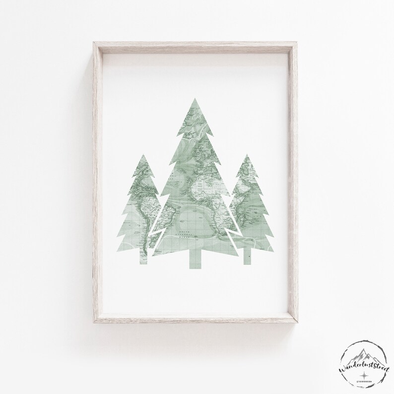 Sage Green Nursery Wall Art Travel Theme Nursery Decor Sage Etsy