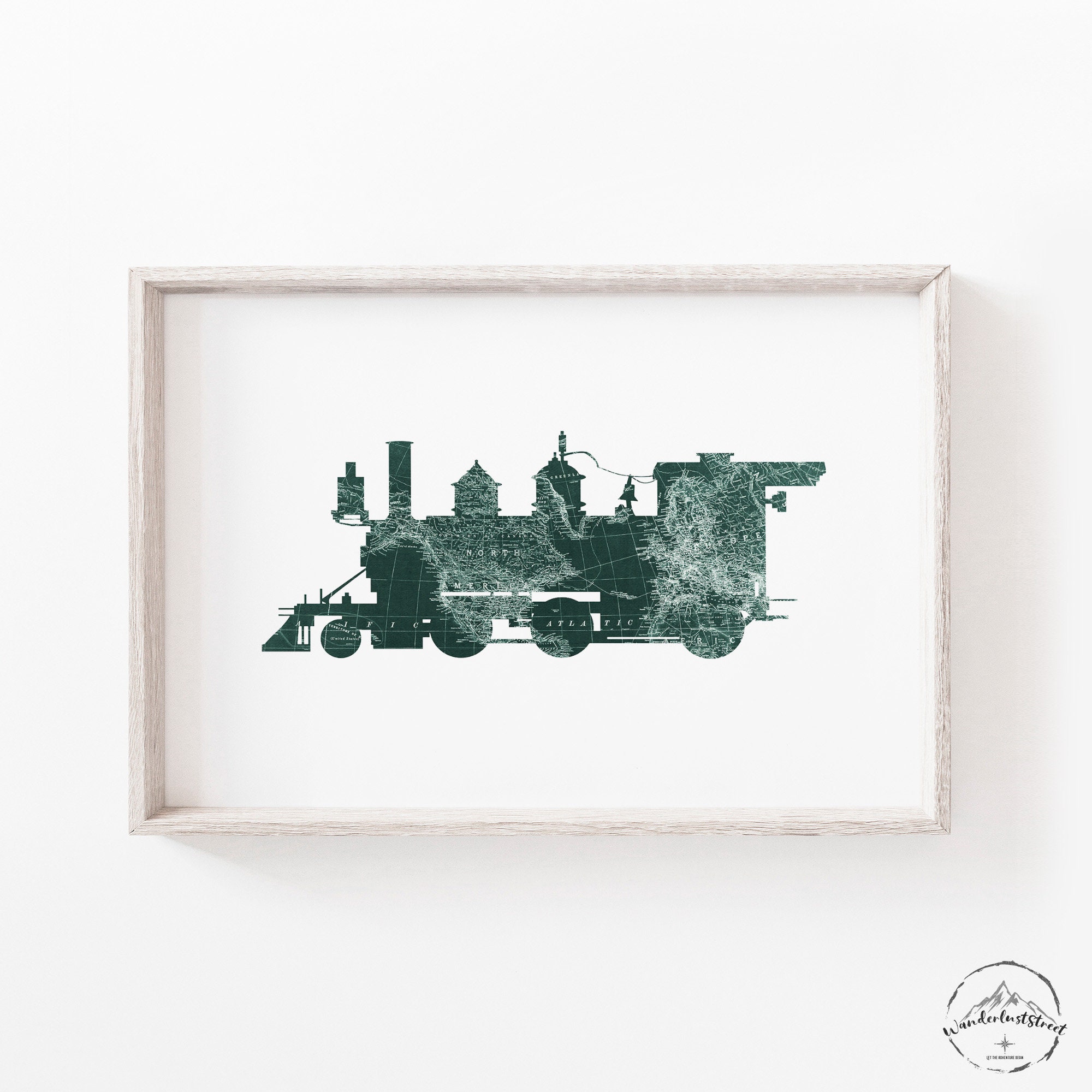 Hunter Green Nursery Wall Art Dark Green Kids Bedroom Decor Etsy