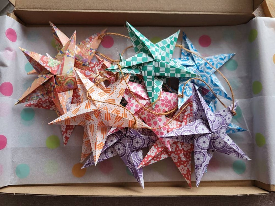 Origami Star Garland - Etsy UK