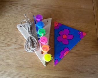 Paint your own bunting kit