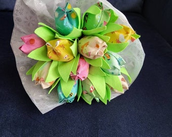 Fabric Tulips