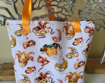 Masked ball fabric gift bag - size 3