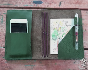 Try Try(for all kinds leather)Apple Pig Traveler's Notebook