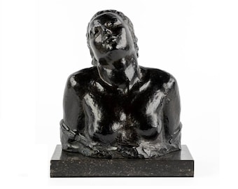 Bronze Female Sculpture by Robert Wlerick Bronze Bust of Female French Art Sculpture Le Torse de l'Offrande Bronze Female Statue