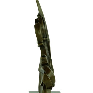 Sculpture de violon en bronze dans le style de Salvador Dali Statue d'art contemporain Cadeau pour joueur de violon Sculpture en bronze abstraite Sculpture en musique image 3