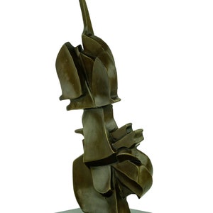 Sculpture de violon en bronze dans le style de Salvador Dali Statue d'art contemporain Cadeau pour joueur de violon Sculpture en bronze abstraite Sculpture en musique image 4