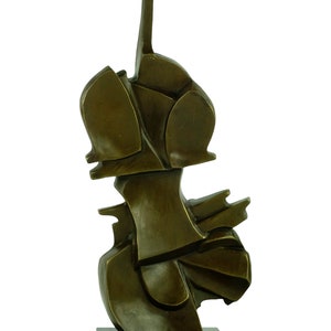 Sculpture de violon en bronze dans le style de Salvador Dali Statue d'art contemporain Cadeau pour joueur de violon Sculpture en bronze abstraite Sculpture en musique image 5