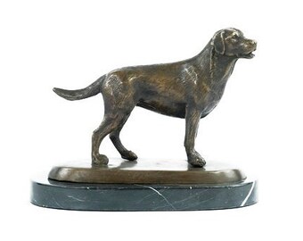 bronze labrador figurines