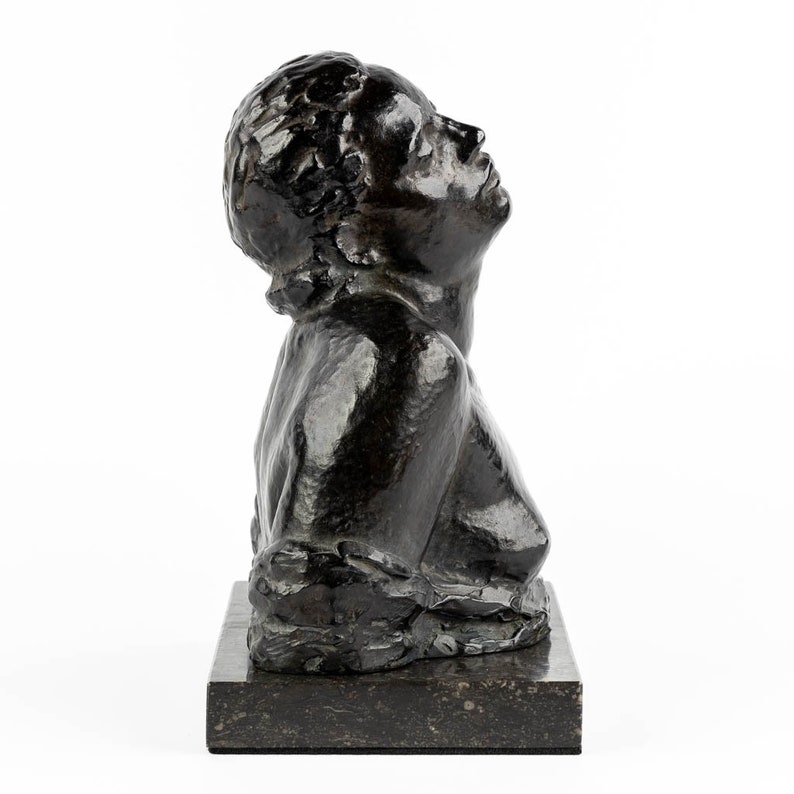 Bronze Female Sculpture by Robert Wlerick Bronze Bust of Female French Art Sculpture Le Torse de l'Offrande Bronze Female Statue image 3