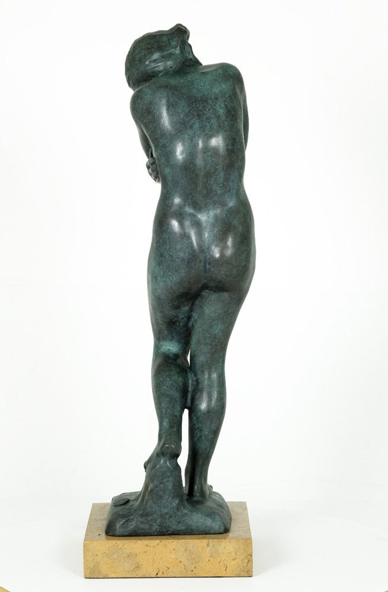 Bronze Eve Sculpture Rodin Art Statue Bronze Female Nude Statue Sensual Female Figurine Auguste Rodin Female Bronze Art Sculpture Classic image 5