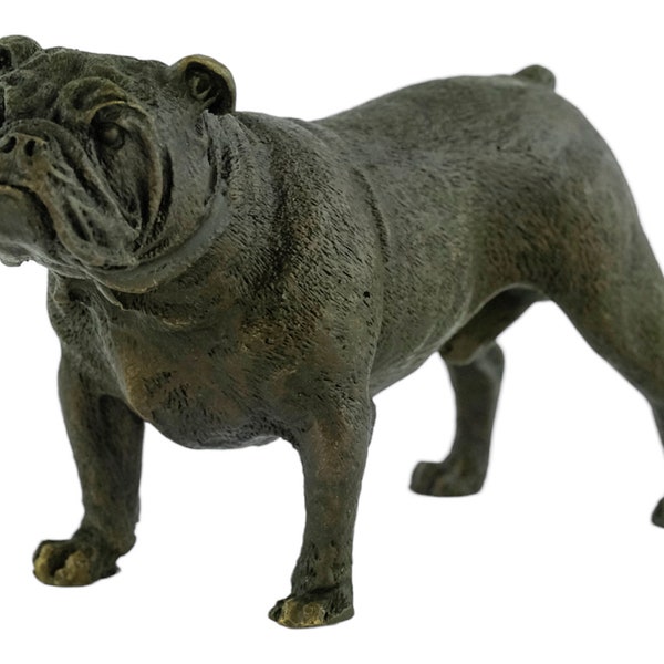 Bronze Englische Bulldogge Skulptur Bergman Bronzes Stehend Englische Bulldogge Tierfigur Hundeliebhaber Geschenk Hunde Dekoration Hund Kunst