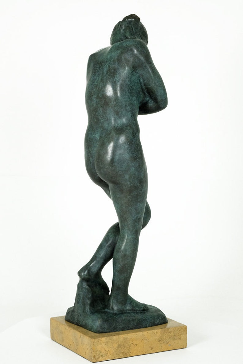 Bronze Eve Sculpture Rodin Art Statue Bronze Female Nude Statue Sensual Female Figurine Auguste Rodin Female Bronze Art Sculpture Classic image 4