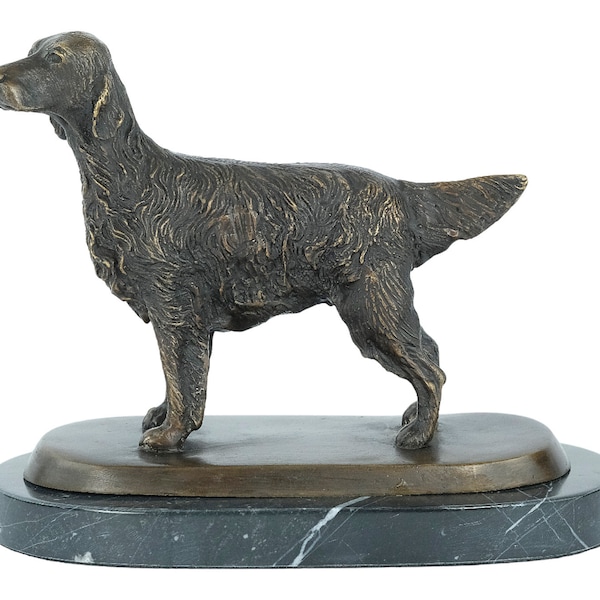 Bronze Setter Anglais Sculpture Chasse Chien Bronze Chien Figurine Animal Art Sculpture Bronze Chien Statue Bronze Hound Figurine Chasseurs Cadeau