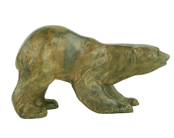 Bronze Polar Bear Sculpture by Pierre Chenet Walking Polar Bear Statue in Bronze Animal Art Statue Bronze Bear Figurine Wildlife Sculpture