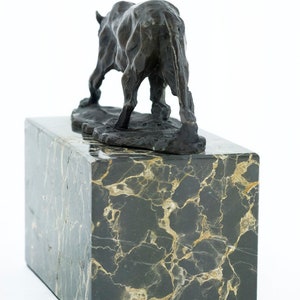 Statue de panthère en bronze Figurine d'art animalier Sculpture de panthère en bronze Statue de panthère de chasse Sculpture d'art animalier en bronze Sculpture animalière image 7