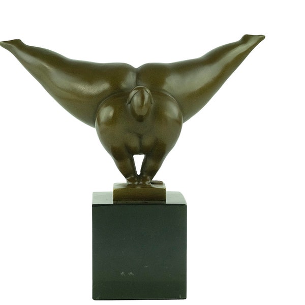 Moderne Bonze Weibliche Statue üppige Frau Skulptur in Bronze Zeitgenössische Kunst Statue Bronze Milo Skulptur Turnerin Figur Kunst