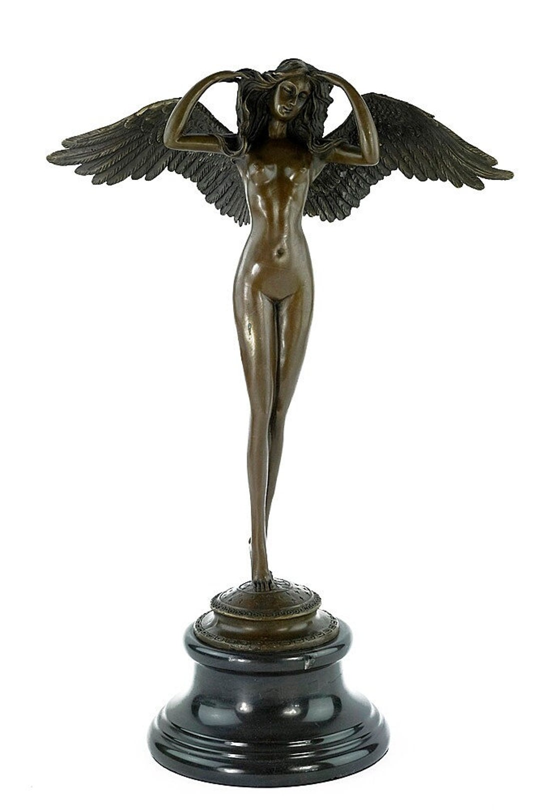 Large Bronze Sculpture of a Winged Female by Adolph Alexander Weinman  Bronze Female Nude Statue Descending Night Sculpture Female Art Statue -  Etsy