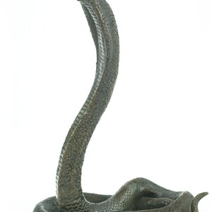 Bronze Cobra Statue Snake Figurine Animal Art Bronze Cobra - Etsy