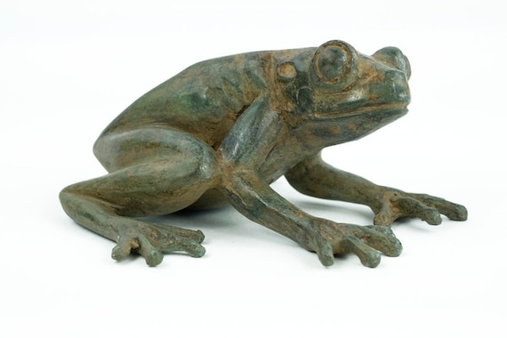 Bronze Frog Sculpture by the Pierre Chenet Foundry French - Etsy
