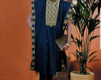 African men clothing, Dashiki suit, Senator wear