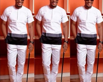 African men clothing, Dashiki suit, Senator wear