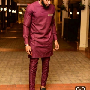 African men clothing, Dashiki Shirt & Pants, African Men&#39;s Attire
