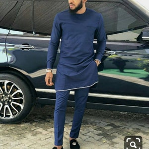 Suave Dashiki Men&#39;s Two Piece Suite, African Men&#39;s Clothing, Special Occasion Suite, African Men&#39;s Shirt and Pants, African Men&#39;s Clothing