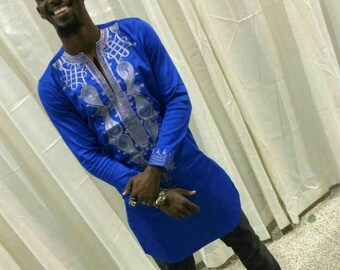 Embroidered Dashiki Suite, African Men's Fashion, Men's Made to Order Clothing, Shirt & Pants, Dashiki  Wedding Attire, African Men's Style
