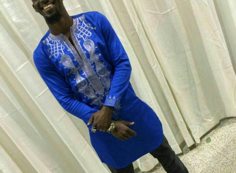 Dashiki Wedding Attire African Men/'s Fashion Men/'s Made to Order Clothing Embroidered Dashiki Suite African Men/'s Style Shirt /& Pants