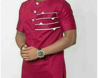 Fashionable African Men's Shirt, Dashiki Shirt Only,African Style,Men's Dashiki Fashion.Made to order,African Men's Clothing, Men's Fashion