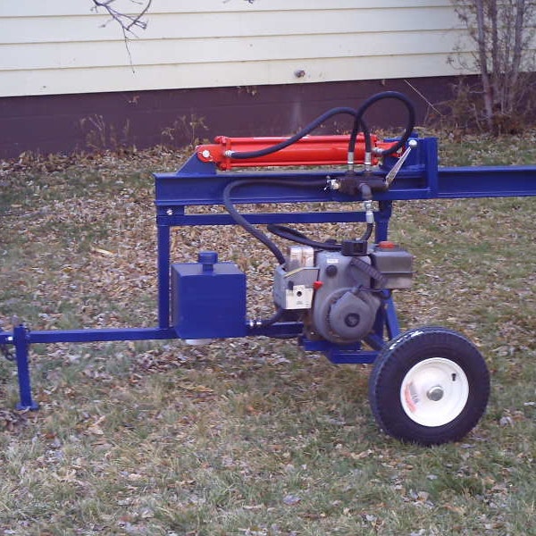 Make your own Log Splitter.  Simple design, minimal tools required.  Plans to make a wood splitter