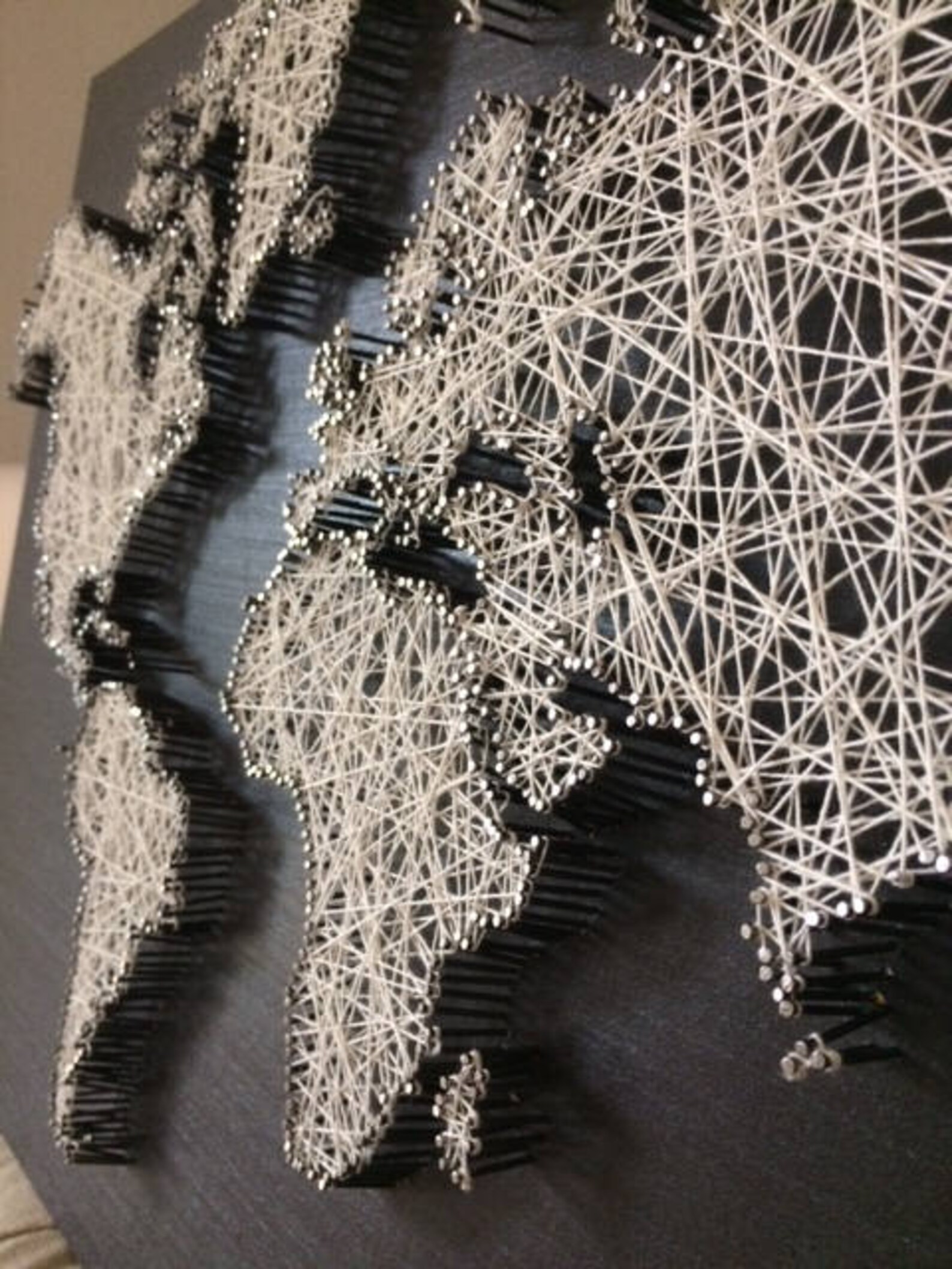 Mappemonde en string art string art world map Etsy