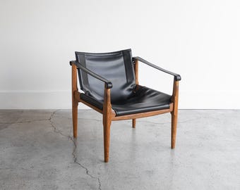 Brown Saltman Safari Sling Chair | by Douglas Heaslett | 1960