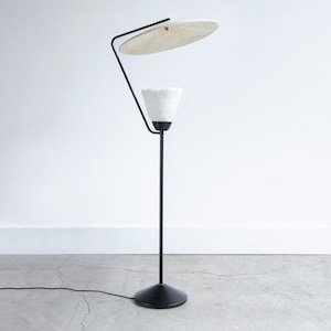 SOLD Vintage Postmodern Metal Floor Lamp with Fiberglass Reflector Circa 1960s Ultra-Rare image 1