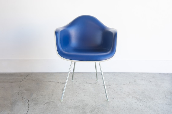 Eames For Herman Miller Mid Century Blue Fiberglass Shell