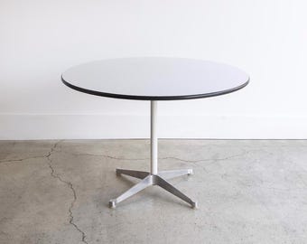 Vintage Eames for Herman Miller Dining Table | Contract Base | Aluminum Group | 42"