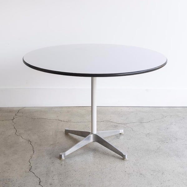 Vintage Eames for Herman Miller Dining Table | Contract Base | Aluminum Group | 42"