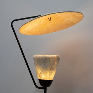 SOLD Vintage Postmodern Metal Floor Lamp with Fiberglass Reflector Circa 1960s Ultra-Rare image 3