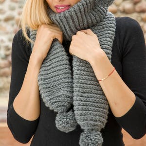 The Maxim Scarf Pattern PDF Chunky Crochet Winter Long Scarf for Men and Women DIY Camel Stitch
