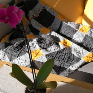 The Nora&#39;s Throw Easy Crochet Pattern Scandinavian Blanket Afghan Design DIY Gift