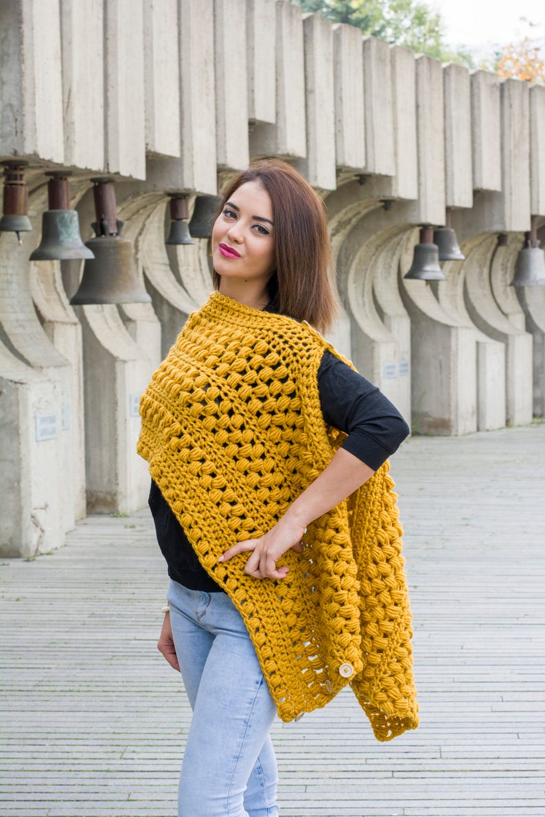 The Zizia Scarf Pattern PDF Chunky Winter Crochet Wrap Hooded Infinity Cowl Design DIY image 4