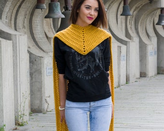 The Onira Bufanda Chunky Crochet Patrón PDF Invierno Unisex Bandana Diseño DIY