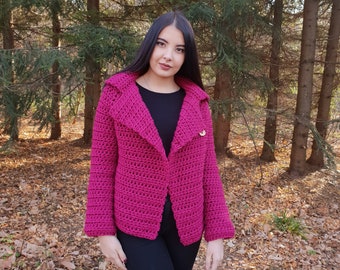 The Coco Coat Easy Crochet Pattern PDF Classy Jacket Design DIY