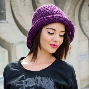 The Bayan Hat Pattern PDF Womens Winter Chunky Crochet Cloche Hat DIY ...