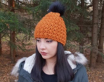 The Harper Hat Easy Crochet Pattern PDF Textured Beanie Design DIY Tutorial