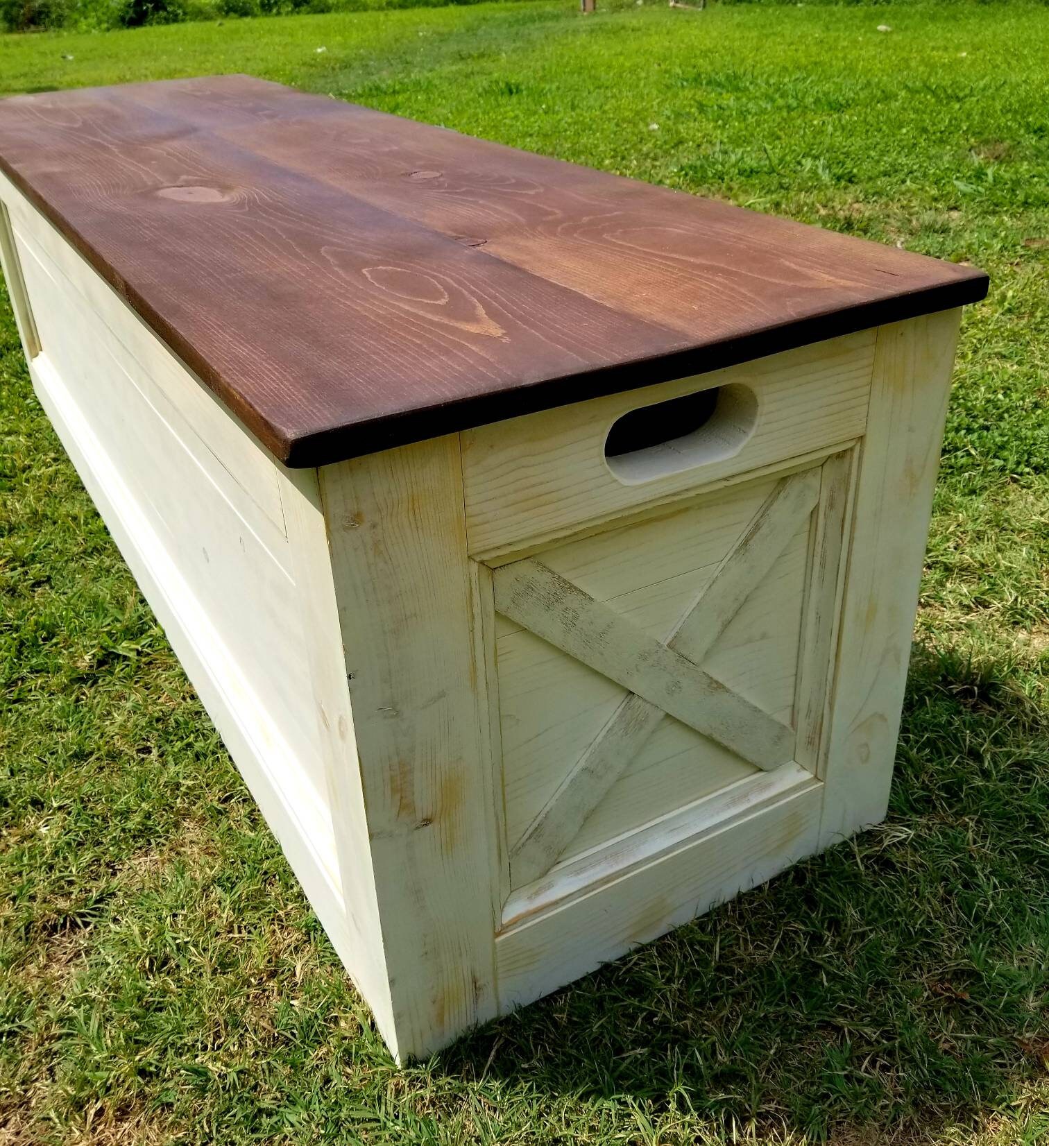 Rustic Storage Toy or Blanket Chest TEXAS Delivery/pick up Etsy